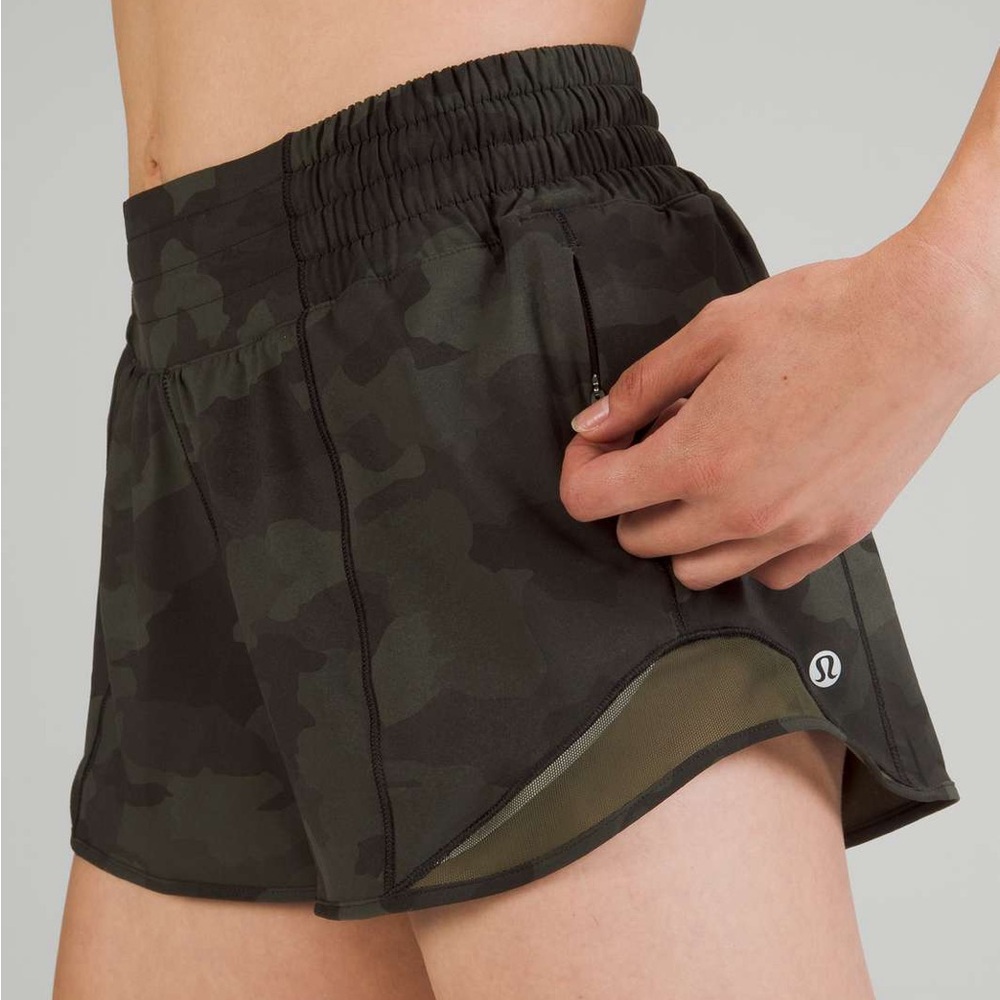 lululemon athletica Women’s Olive Camo Athletic Shorts